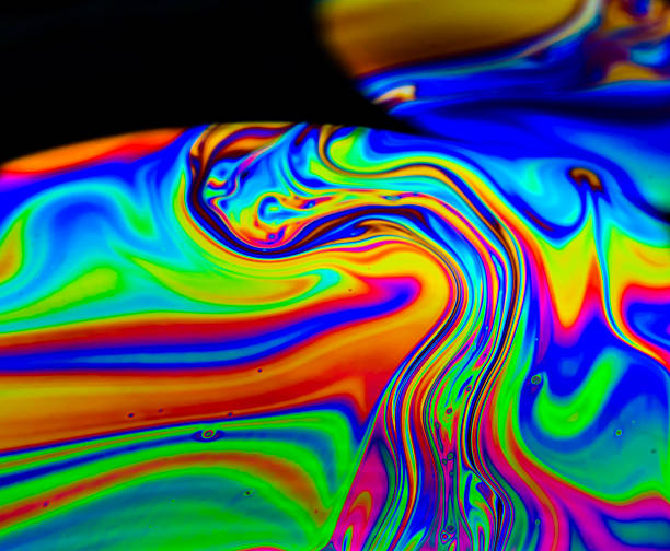 couleurs arc-en-ciel créé par des bulles de savon - 6995 photos et images de collection