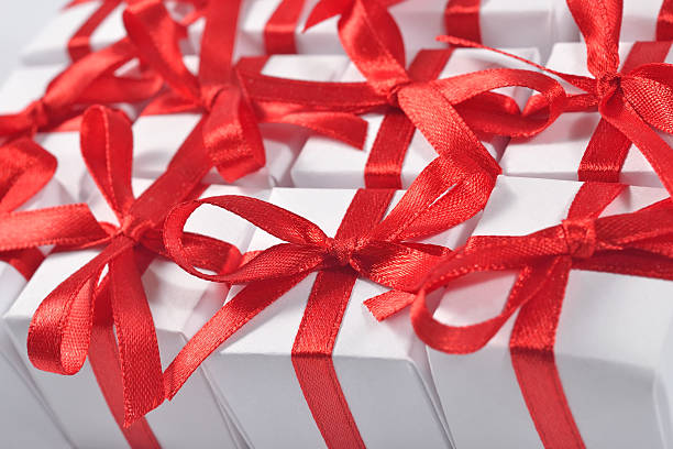 istock Top view of gifts 525357233