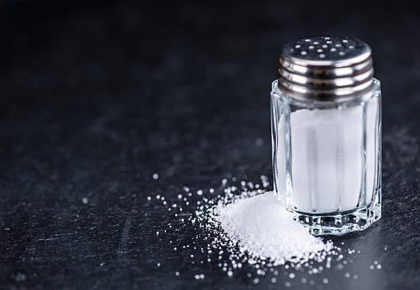 istock Salt Shaker on a slate slab 525358878
