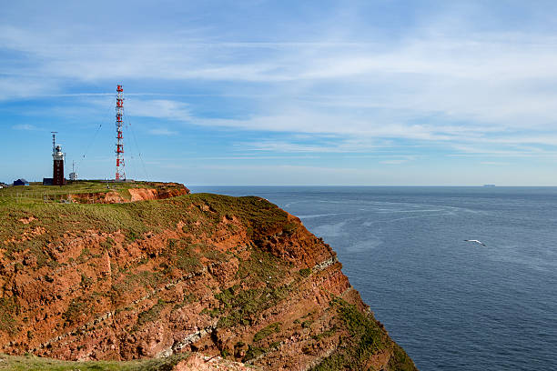 wieży radiowej na wyspa helgoland - north sea audio zdjęcia i obrazy z banku zdjęć