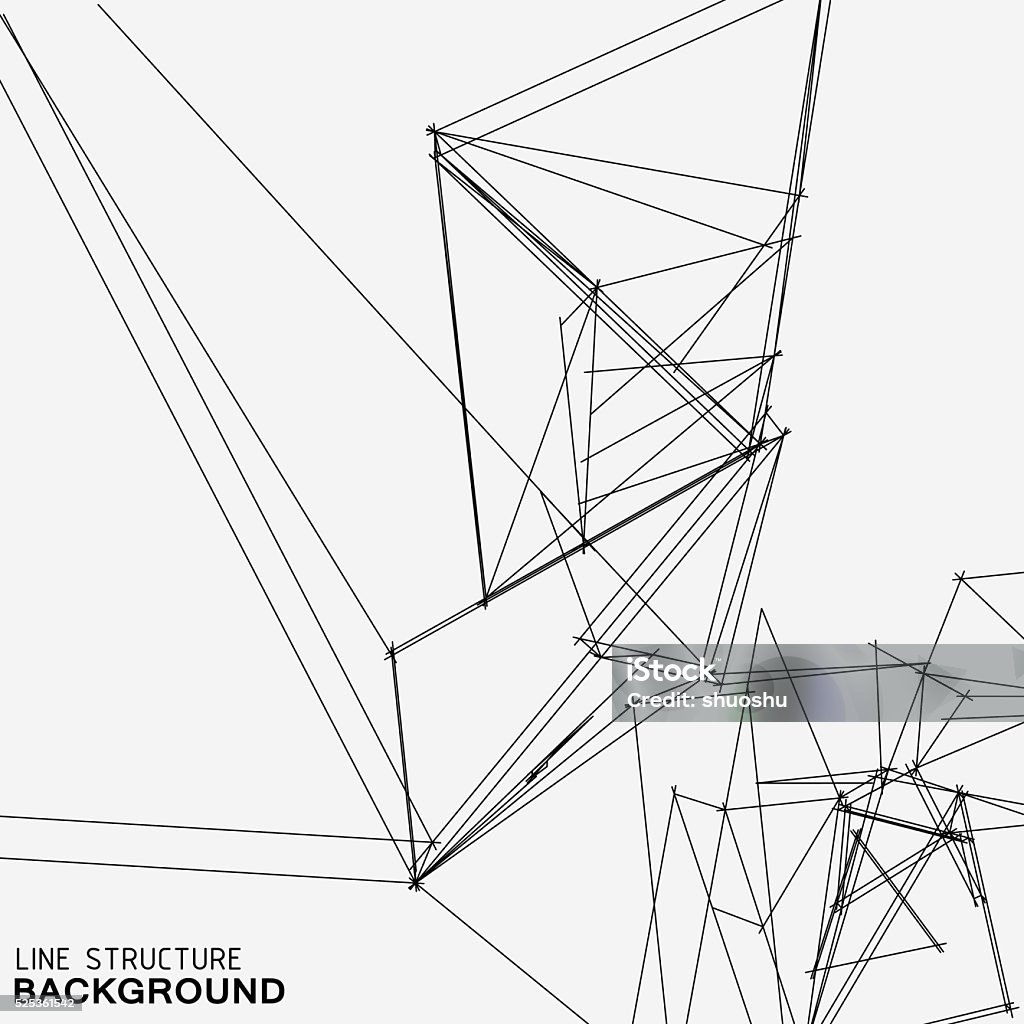 Line In Structures Line Structure Background Stock Illustration - Download Image Now ...