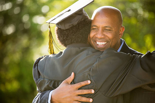 istock African American Father and son on Graduation Day 525363362