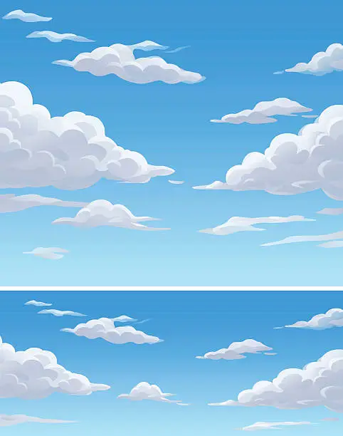 Vector illustration of Cloudy Sky
