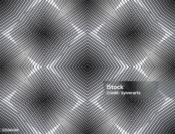 Continuous Vector Pattern With Graphic Lines Decorative Abstract Stock ...