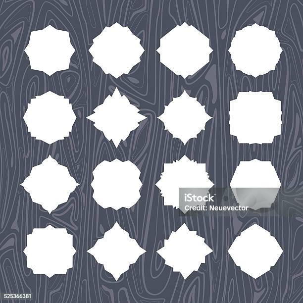 Blank Frame And Label Set Stock Illustration - Download Image Now - Abstract, Antique, Blank