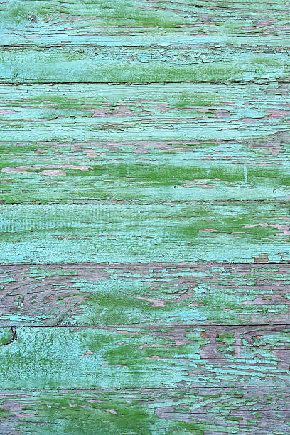 istock Grunge Wood panels with old painted for background 525367032