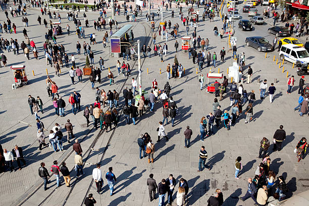 istock People in Taksim Square, Istanbul Turkey 525367483