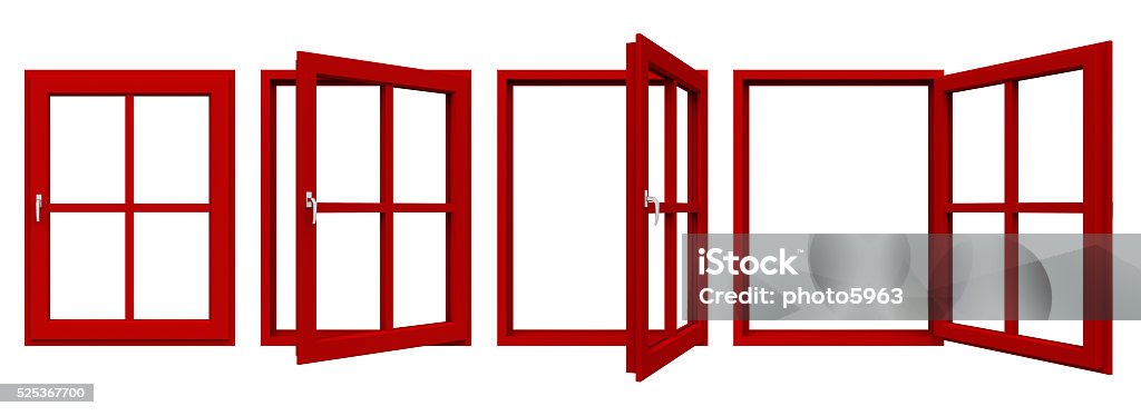 Red Window R Frame Red Window Frame Stock Photo - Download Image Now - Red, Window, Blank ...