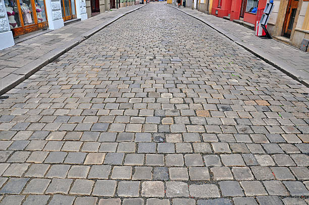istock Tiled floor in the street 525368863