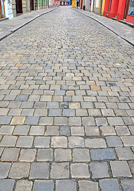 istock Tiled floor in the street 525368891