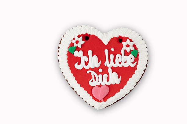 istock Gingerbread heart with writing 