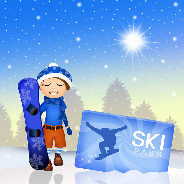 스키복 산길 - mountain skiing ski lift silhouette stock illustrations