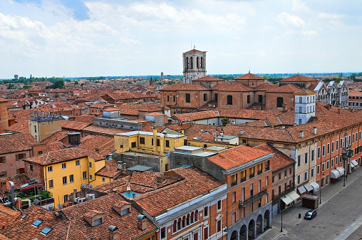 Vista panorámica de Ferrara. Emilia-romaña. Italia. photo