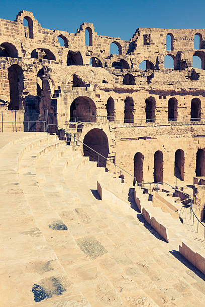 istock Amphitheater in El Jem, Tunisia 525382423
