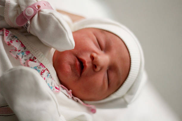 istock Newborn In Hospital Room 525384323