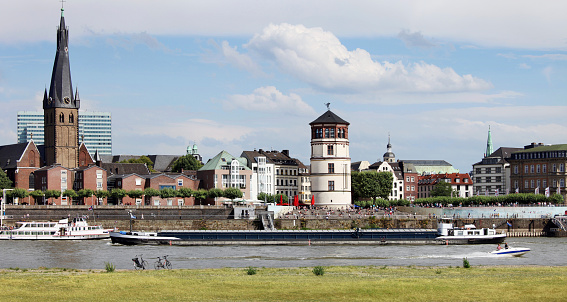 Banks of the Rhine in Düsseldorf