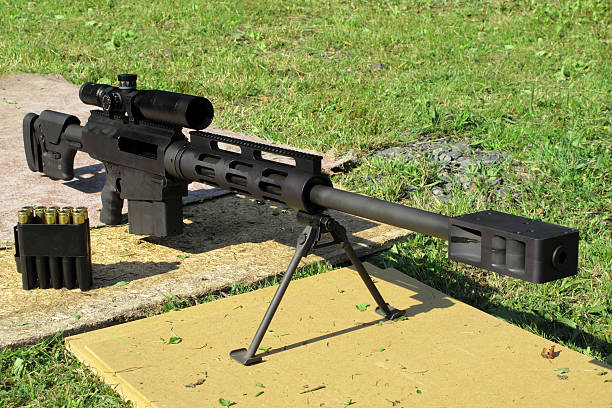 Sniper Rifle 50 Bmg Cal Stock Photo - Download Image Now - Number