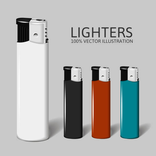 istock Realistic set of lighters for your brand. 525418007