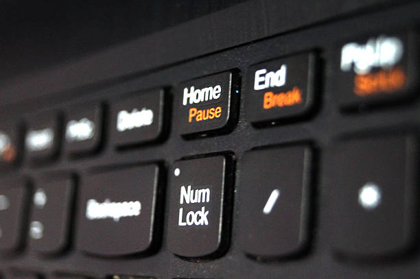 istock Home Key - Laptop Keyboard Detail 525418763