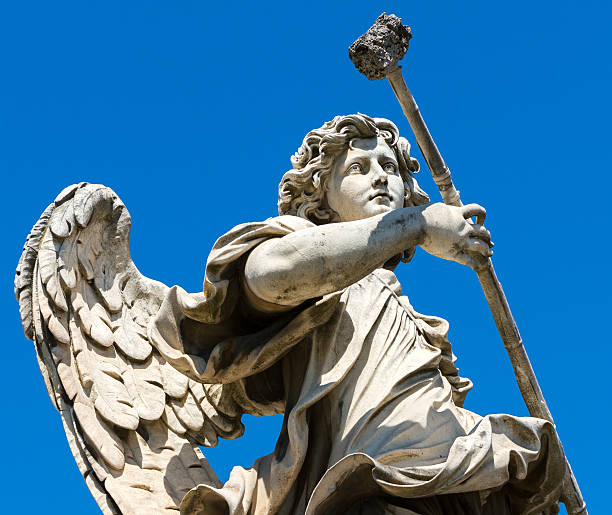 istock Angel statue on the Ponte Sant`Angelo in Rome 525422471