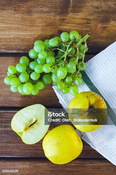 Apples And Grape Stock Photo - Download Image Now - Apple - Fruit, Cutting, Dieting