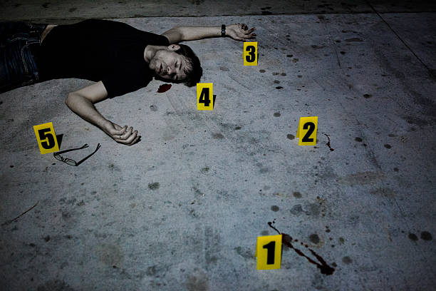 istock Dead Body at Crime Scene 525432513