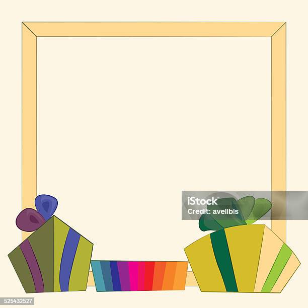 Gifts And Frame Stock Illustration - Download Image Now - Abstract, Backgrounds, Birthday