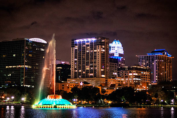 istock Orlando, Florida Skyline at Night 525432533