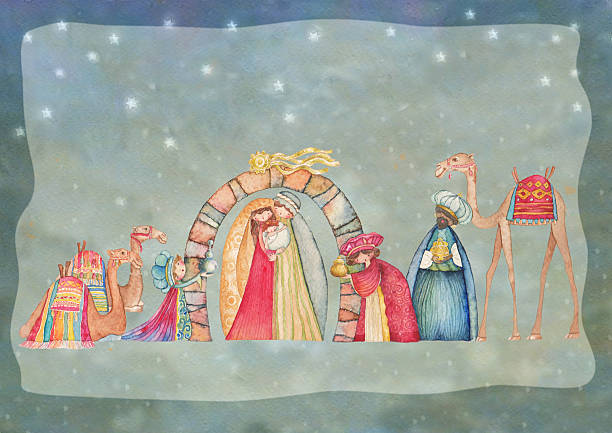 istock Illustration of Christian Christmas Nativity 525433893