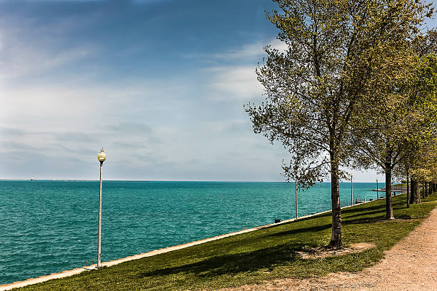 istock Lake Michigan from Chicago in Sunny Morning 525434003