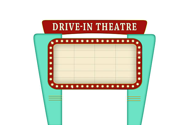 illustrations, cliparts, dessins animés et icônes de panneau de drive-in theater. - welcome to fabulous las vegas sign photos