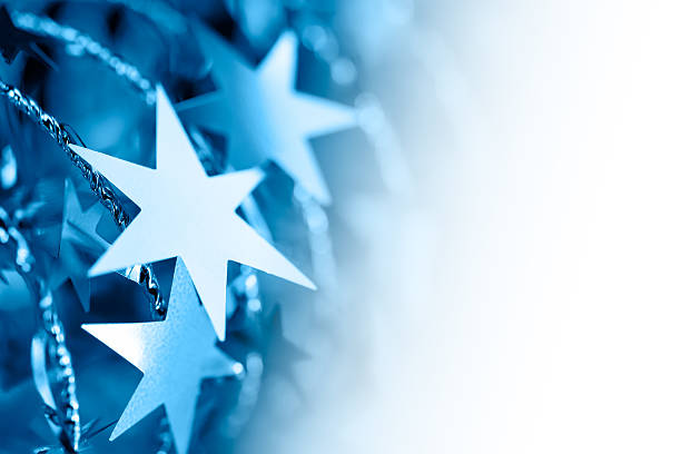 istock Christmas background with stars 525435619