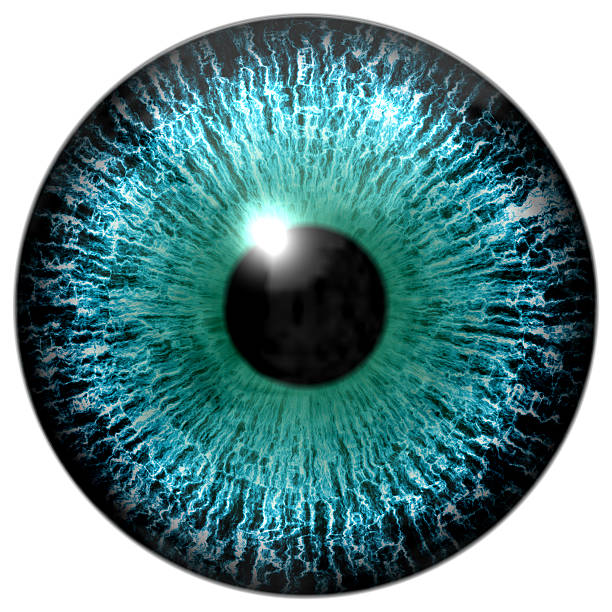 istock Detail of artifical generated blue eye 525436145