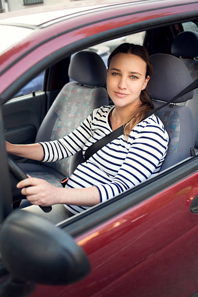 istock Pregnant woman driving 525448693