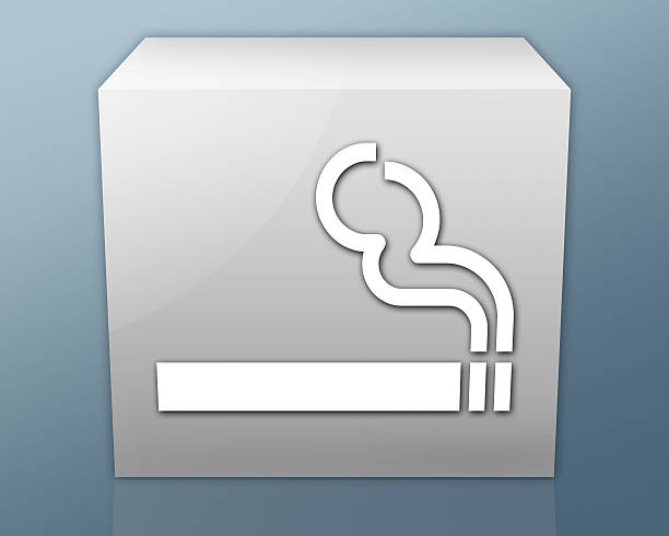 значки, кнопки, символизирующими зона для курения - tobaco stock illustrations
