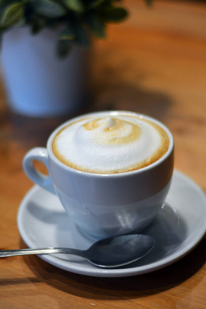 istock Coffee. Cappuccino On The Wooden Table. 525449497