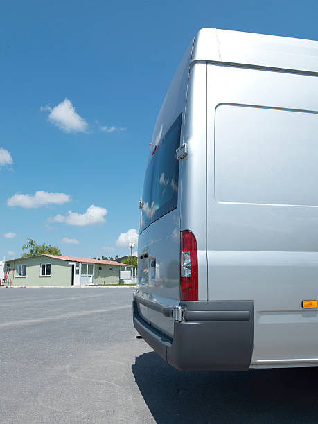 istock The rear view of a van 525451399