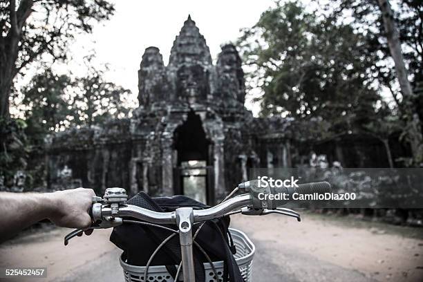 Ride In Bicycle In Cambodia Stock Photo - Download Image Now - Angkor, Angkor Wat, Backpacker