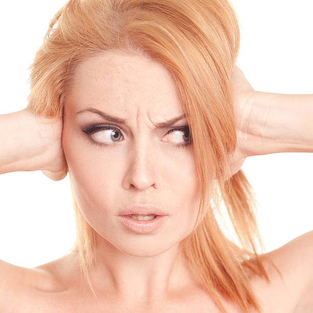 istock Young woman acting feeling headache 525454643