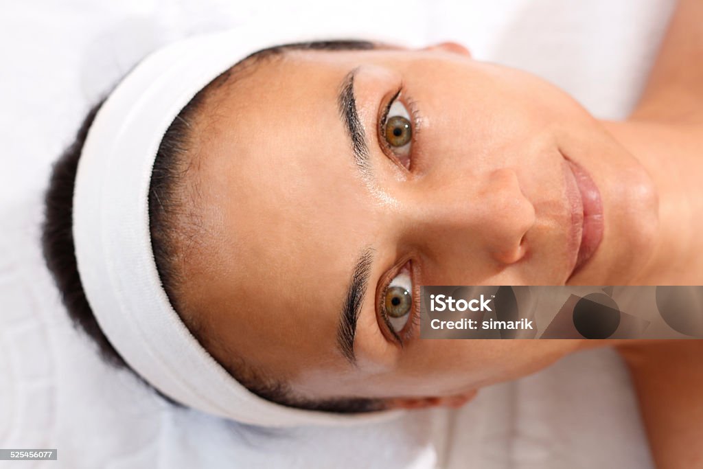 Enjoying Beauty Treatment Beauty treatment, horizontal Adult Stock Photo