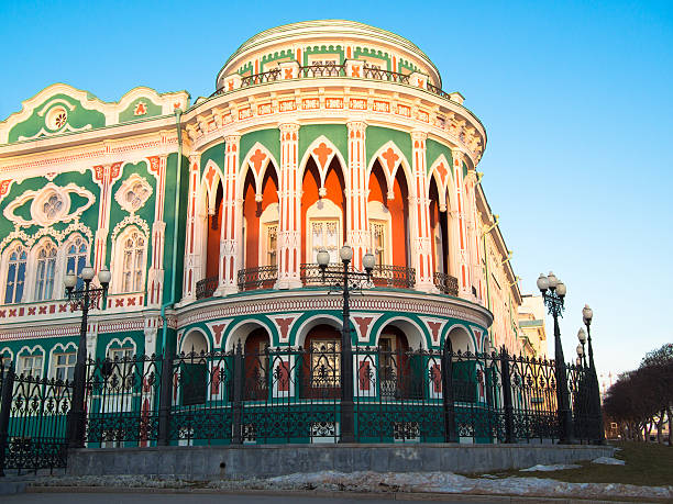istock The ancient building in neo-Gothic style 525456175