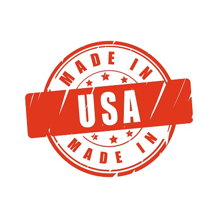 Made in USA  illustration stamp