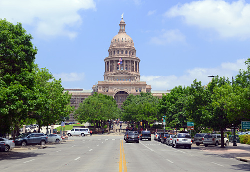 Austin, Texas, USA - April 26, 2016: While Austin has been overshadowed by the more popular urban centers of Dallas and Houston, the Texan capital city has experienced strong growth in recent years.