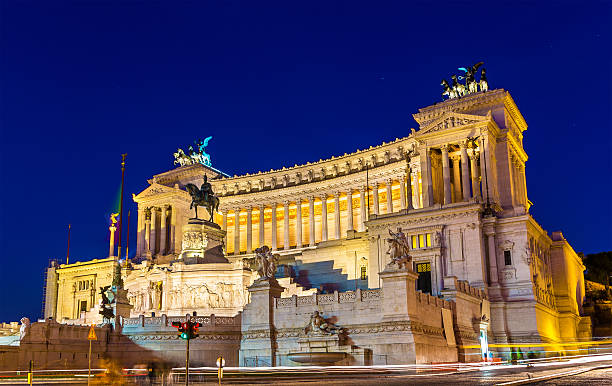 istock Altar of the Fatherland by night - Rome 525482894