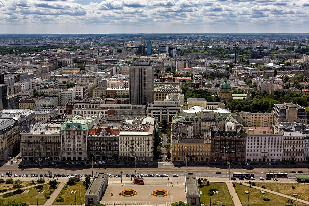 istock Warsaw Aerial View, Poland 525484226