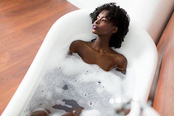 istock Woman in a bathtub 525484648