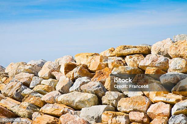 Rock Wall Protection From The Waves Concept Image Stock Photo - Download Image Now