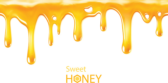 Seamleassly repeatable dripping honey