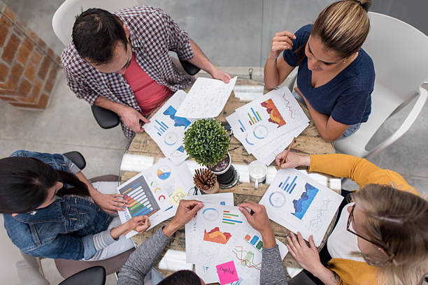 istock People in a business meeting at a creative office 525488368