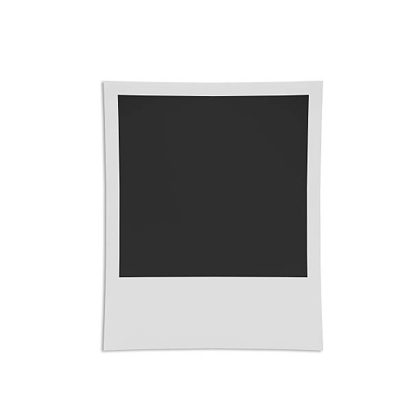 istock Retro photo frame isolated on white background 525495092